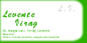 levente virag business card